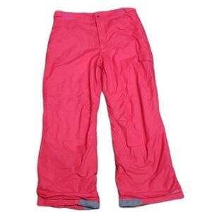 COLUMBIA GIRLS BRIGHT PINK SKI/SNOWBOARD PANTS, SIZE XL